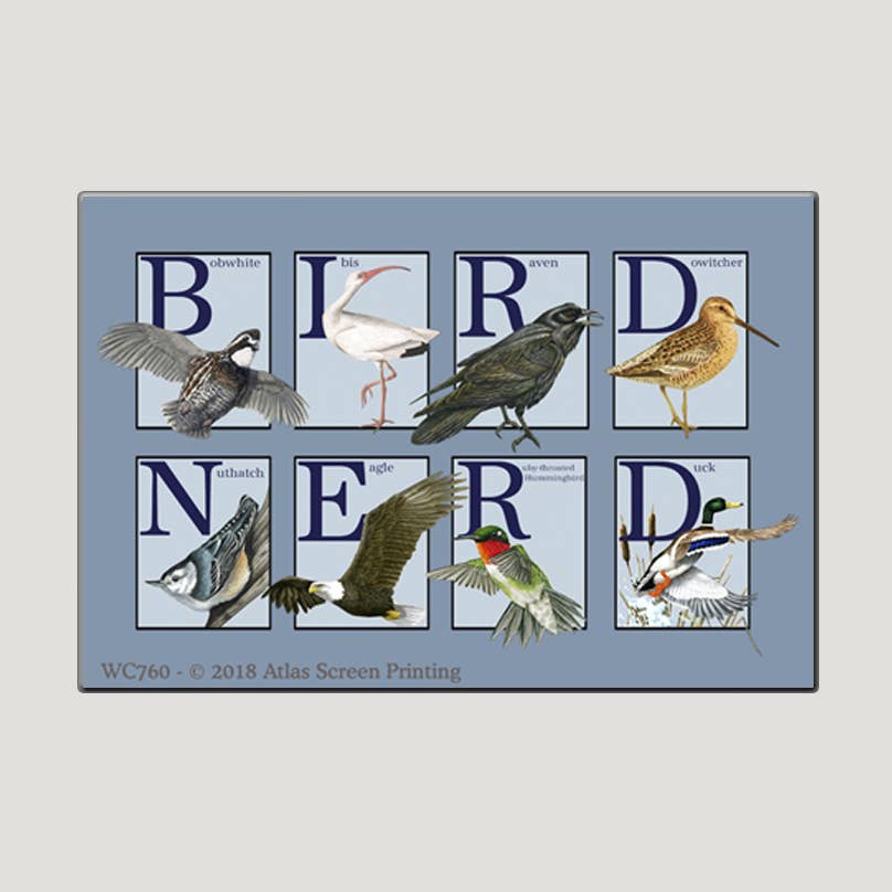 Bird Nerd 2 x 3 Inch Nature Magnet