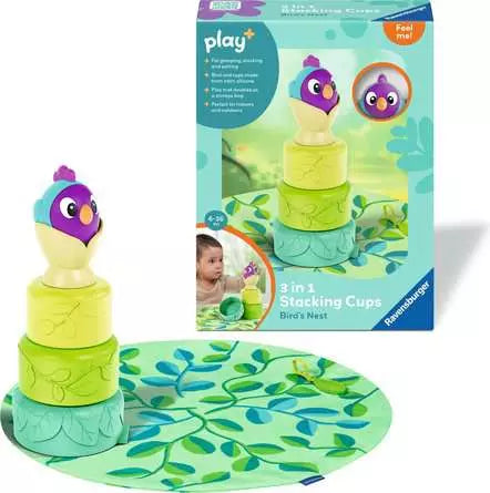 3-in-1 Stacking Cups, Bird's Nest