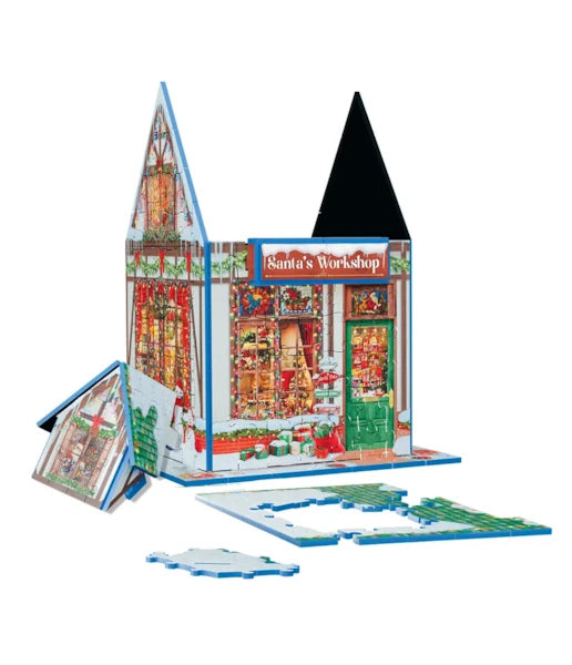 3D Santa's Workshop 323-Piece Puzzle