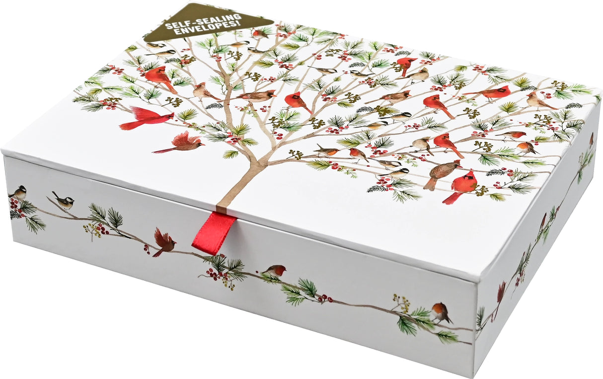 A Merry Perch Deluxe Boxed Holiday Cards