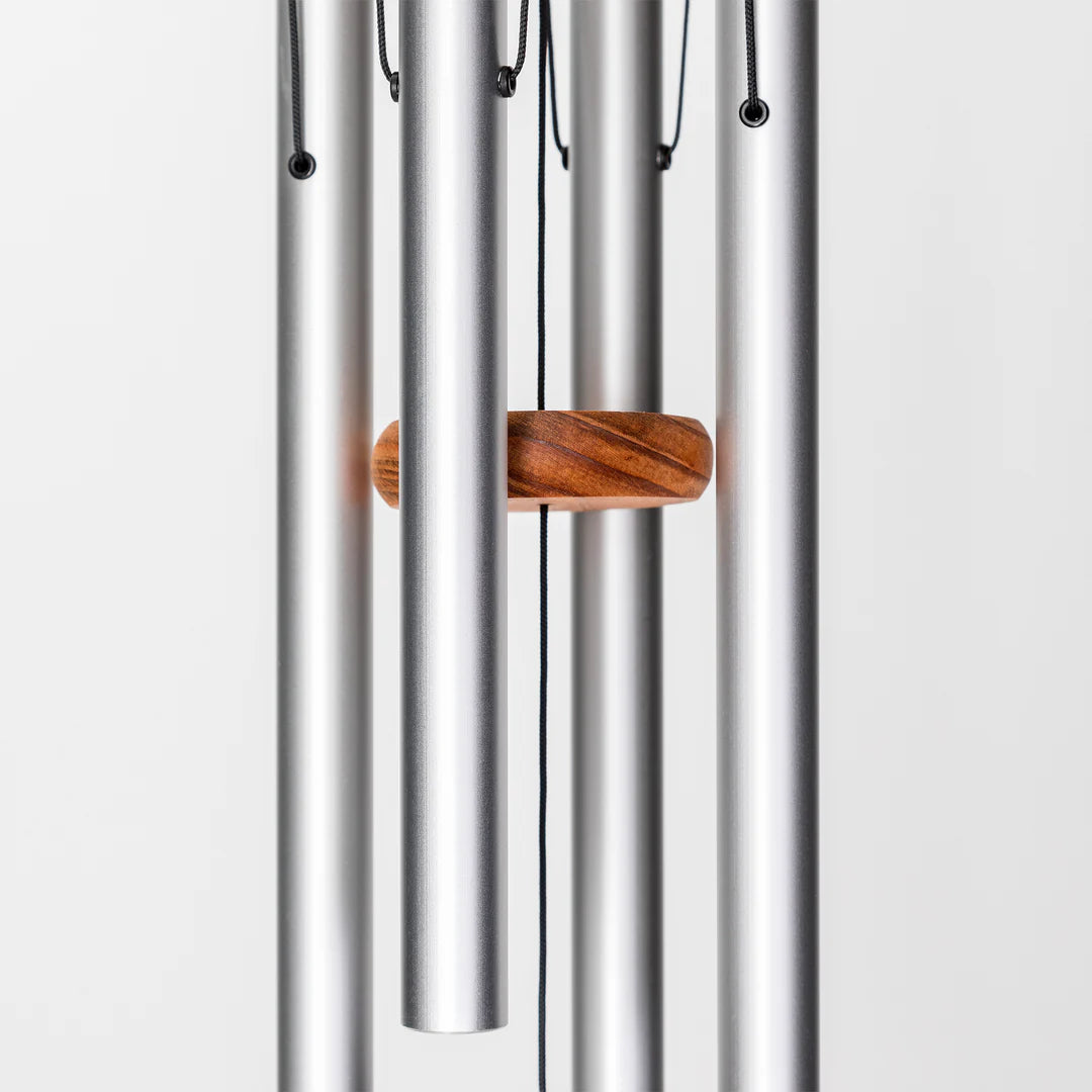 Arias 24-Inch Windchime (4 Tubes), Silver