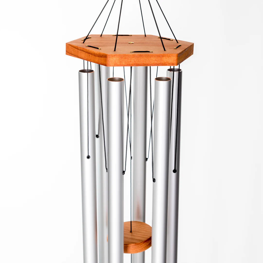 Arias 42-Inch Windchime (6 Tubes), Silver
