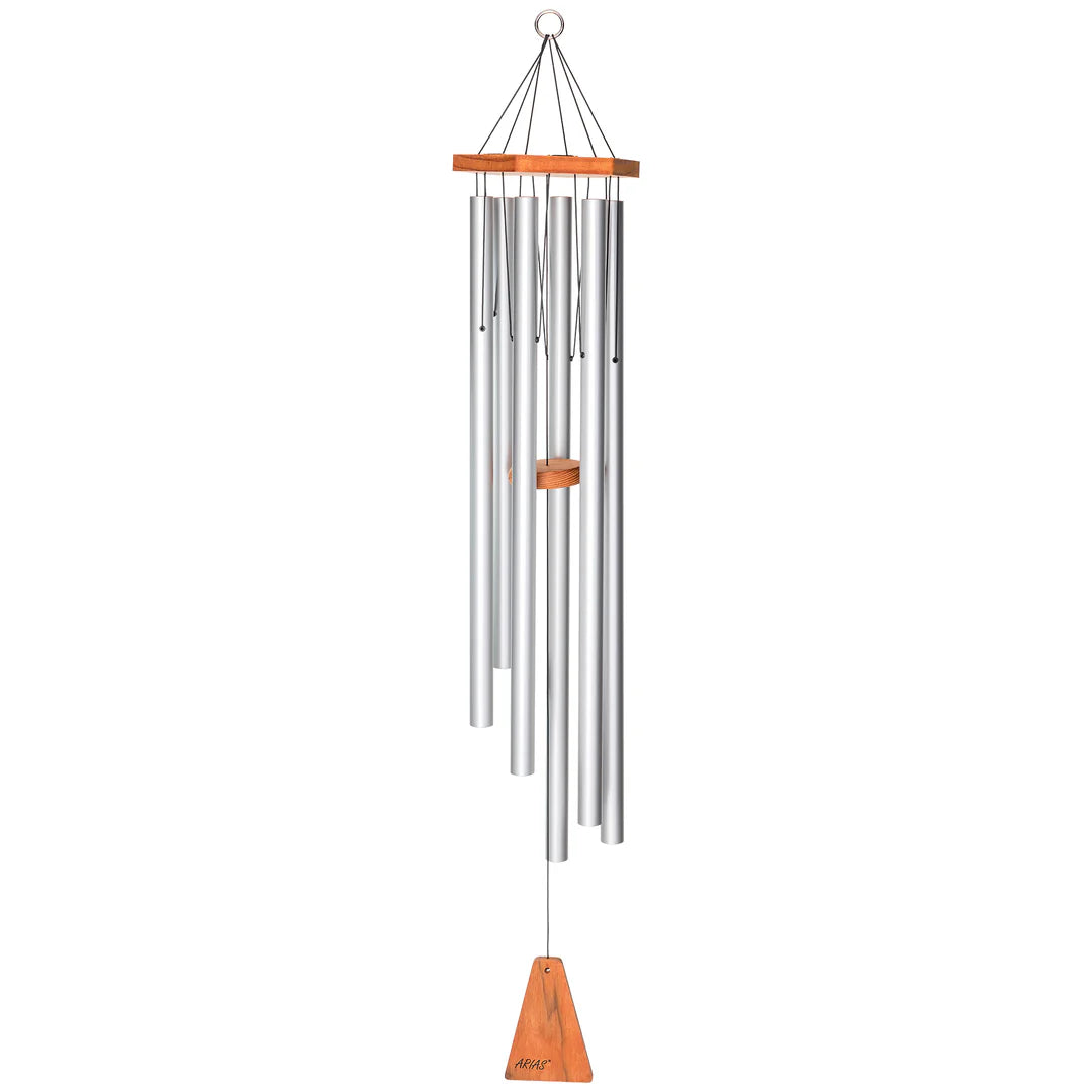 Arias 42-Inch Windchime (6 Tubes), Silver