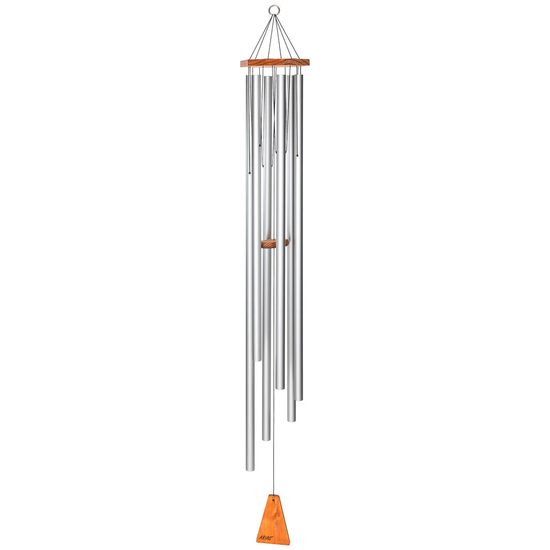 Arias 56-Inch Windchime (6 Tubes), Silver
