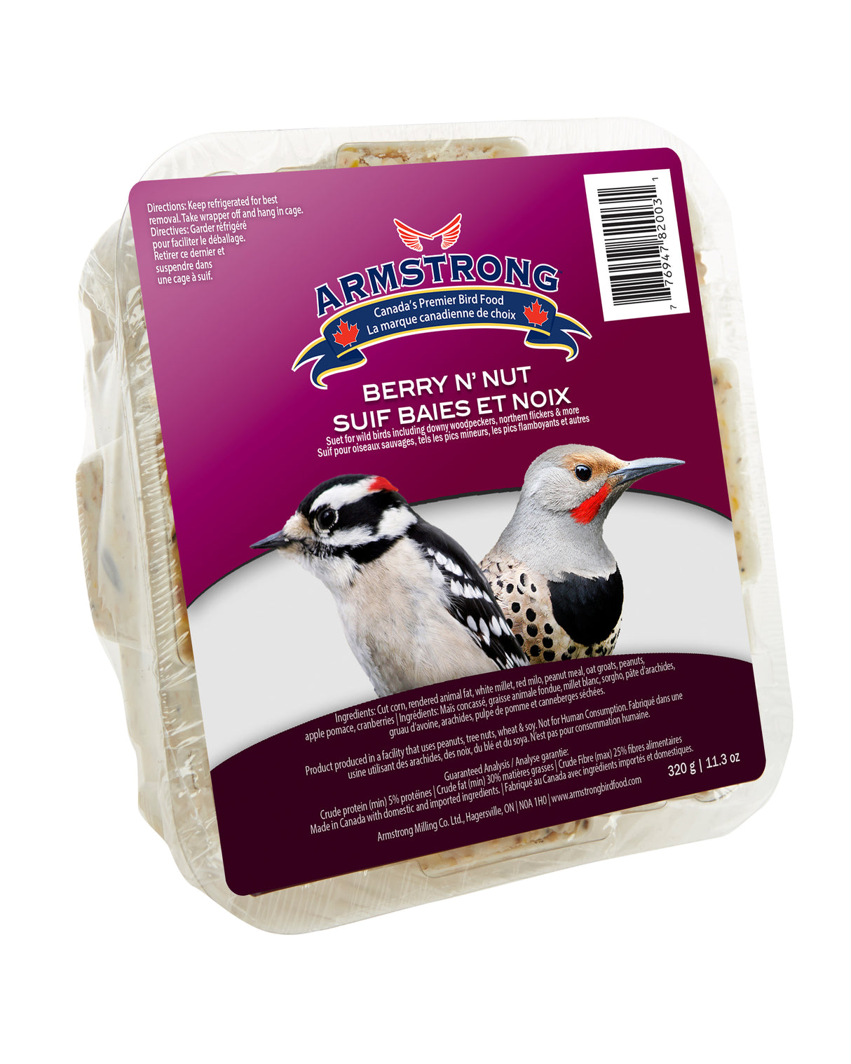 Armstrong Berry N' Nut Suet Cake, 320g