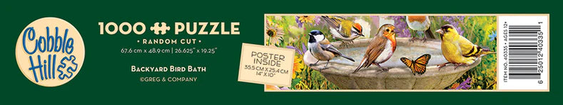 Backyard Bird Bath 1000pc Puzzle