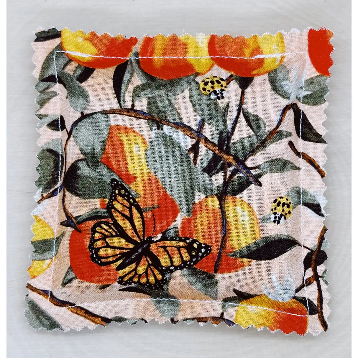 Balsam Fir & Orange Sachet with Essential Oils- Butterflies