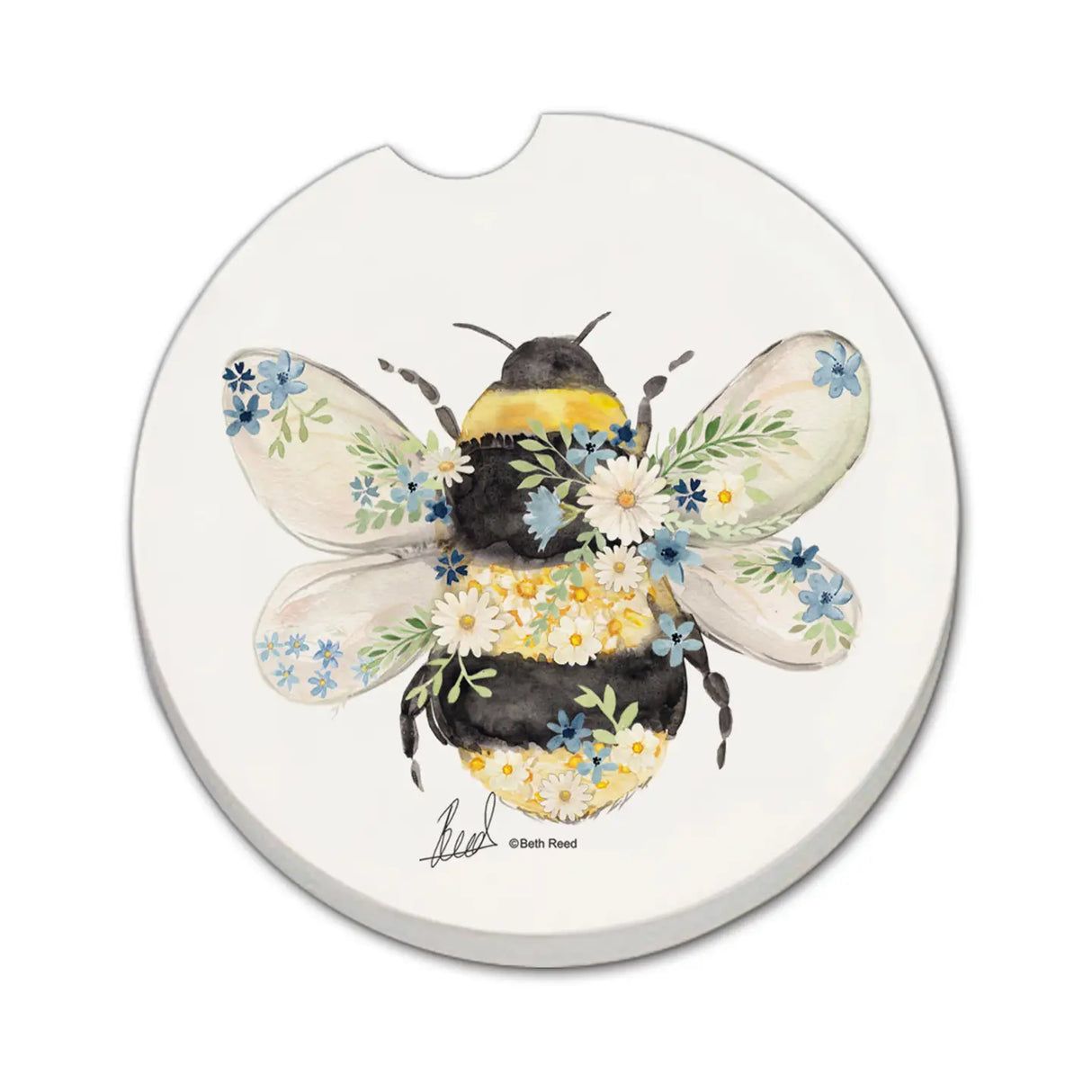 Beautiful Bee Stone Car Coaster