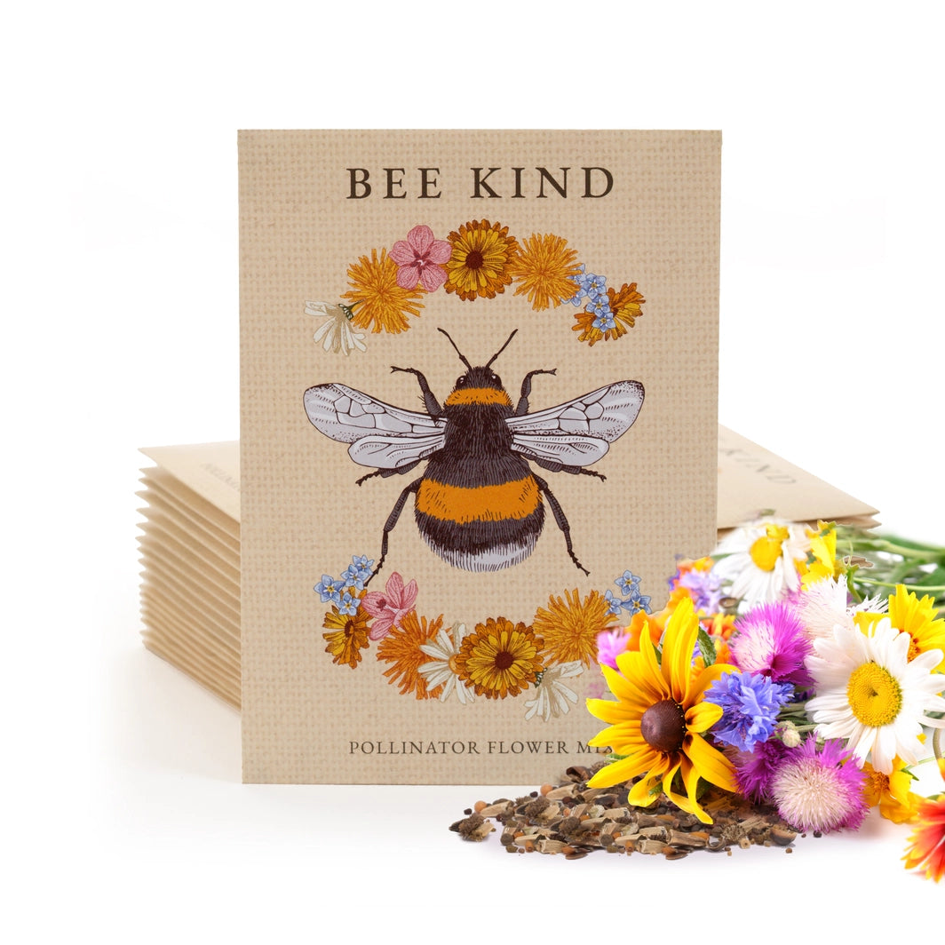 Bee Kind Pollinator Wildflower Mix Seed Packets