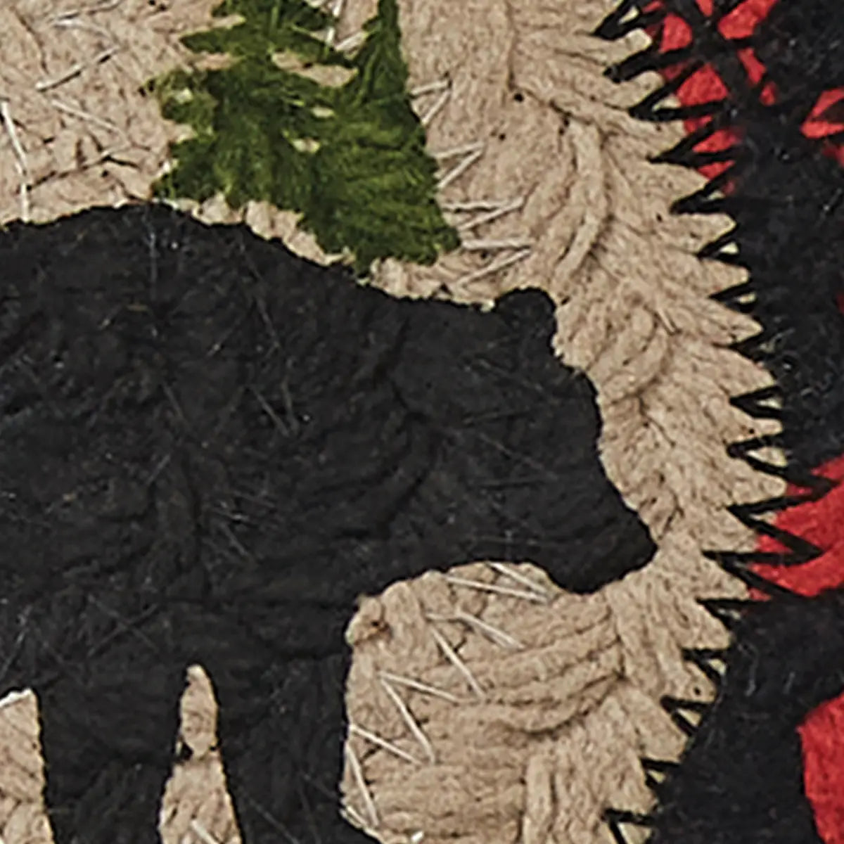 Black Bear Braided Coasters