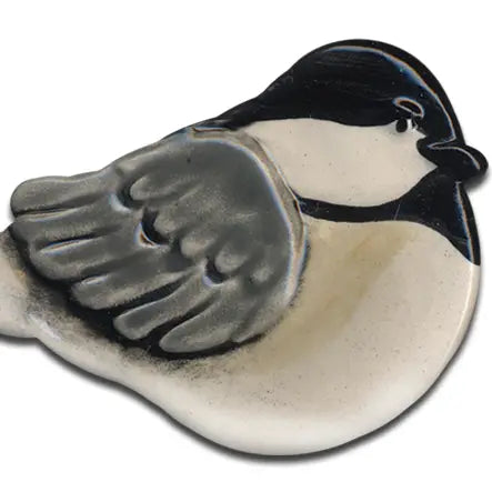 Ceramic Bird Dish, Chickadee