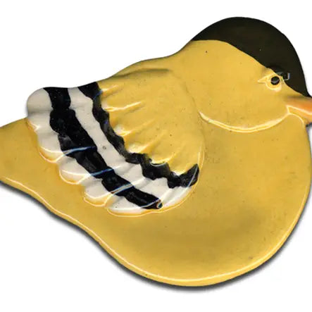 Ceramic Bird Dish, Goldfinch