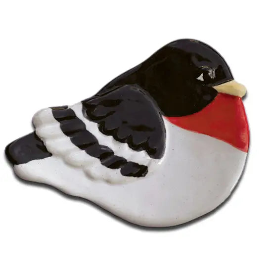 Ceramic Bird Dish, Grosbeak