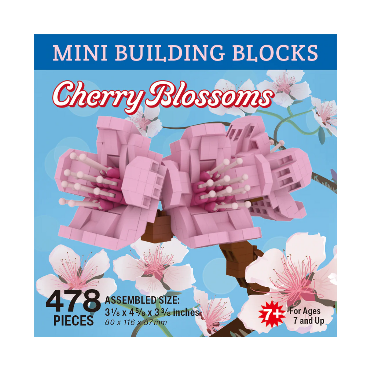Cherry Blossom Mini Building Blocks Set