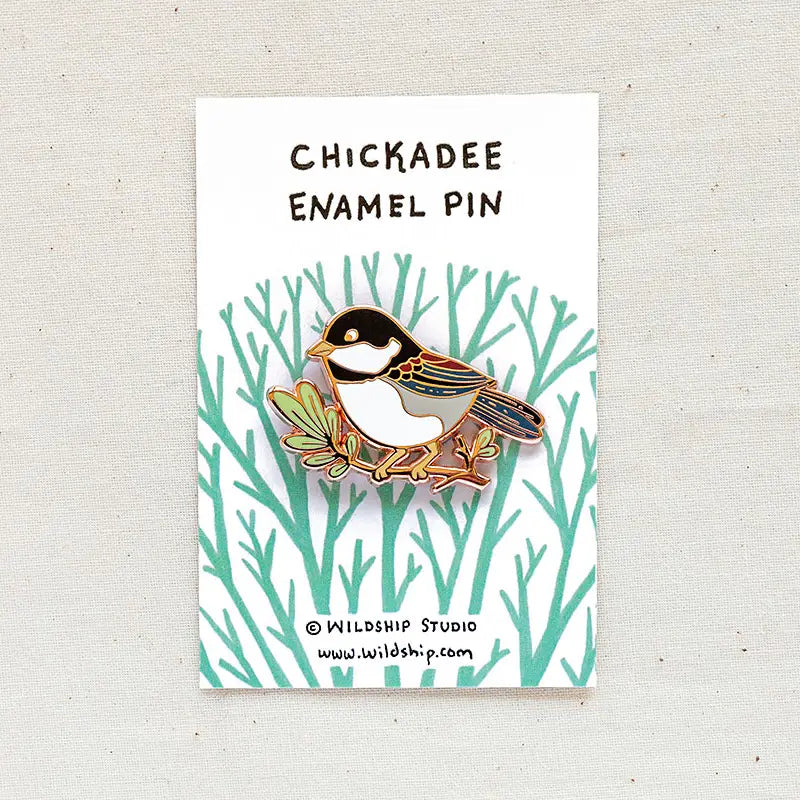 Chickadee Enamel Pin