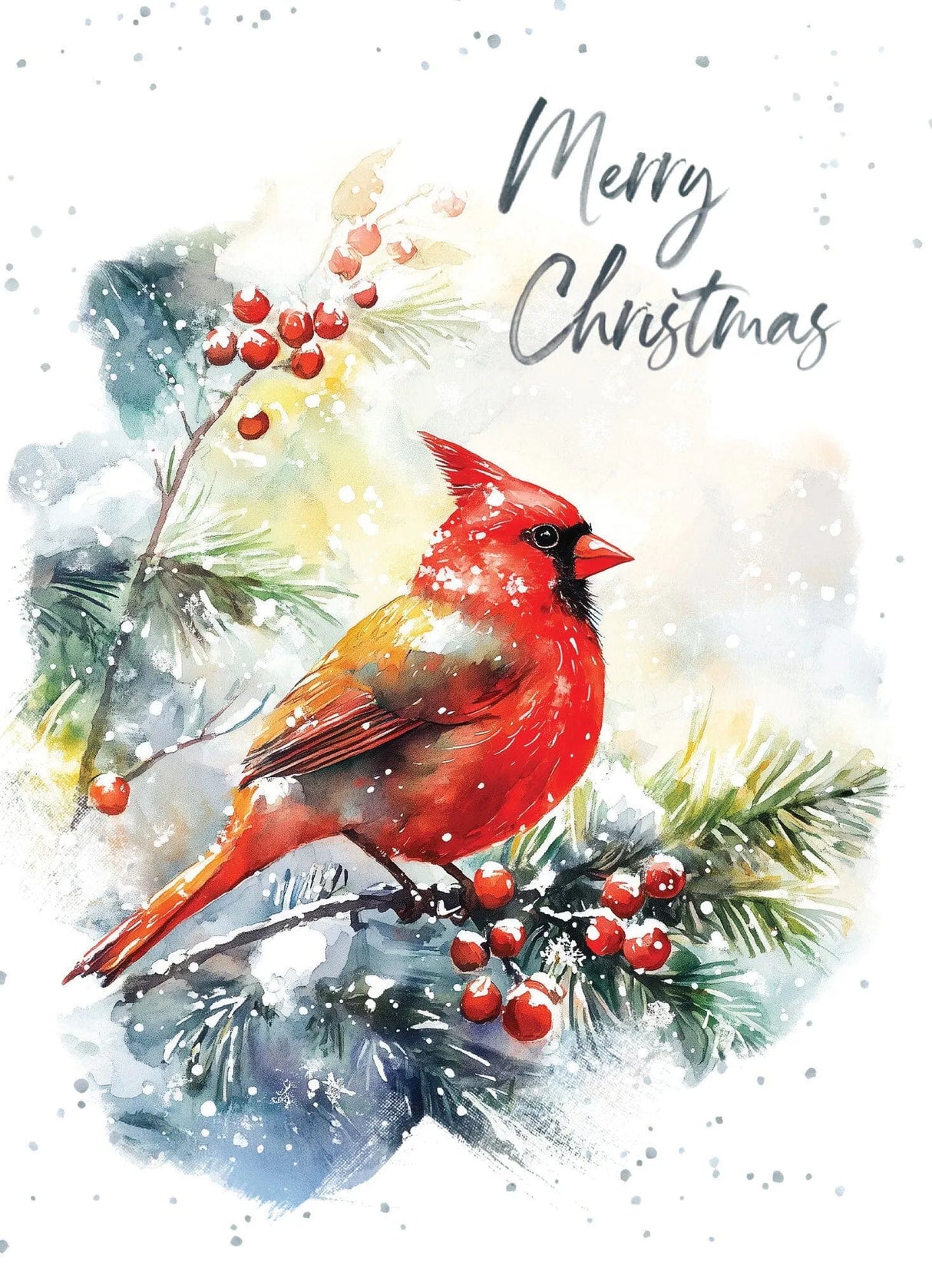 Christmas Cardinal Chrismas Card