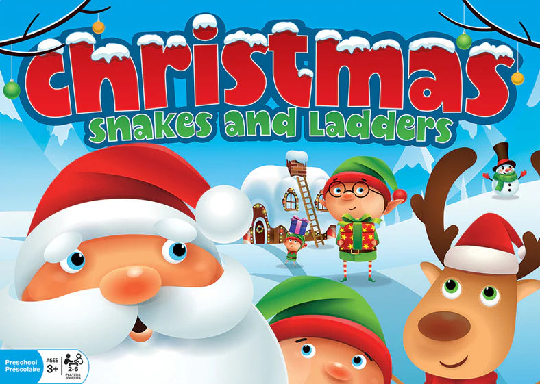 Christmas Snakes and Ladders Game