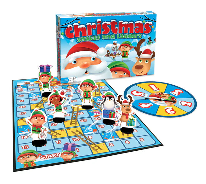 Christmas Snakes and Ladders Game