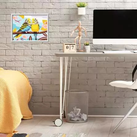 CreArt Lovely Budgies, Painting by Numbers