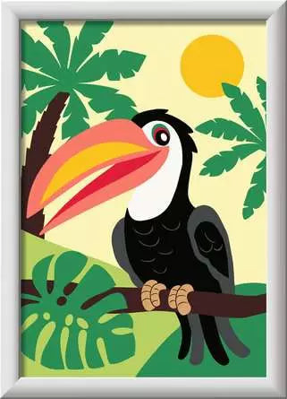 CreArt Toucan in Jungle, Painting by Numbers