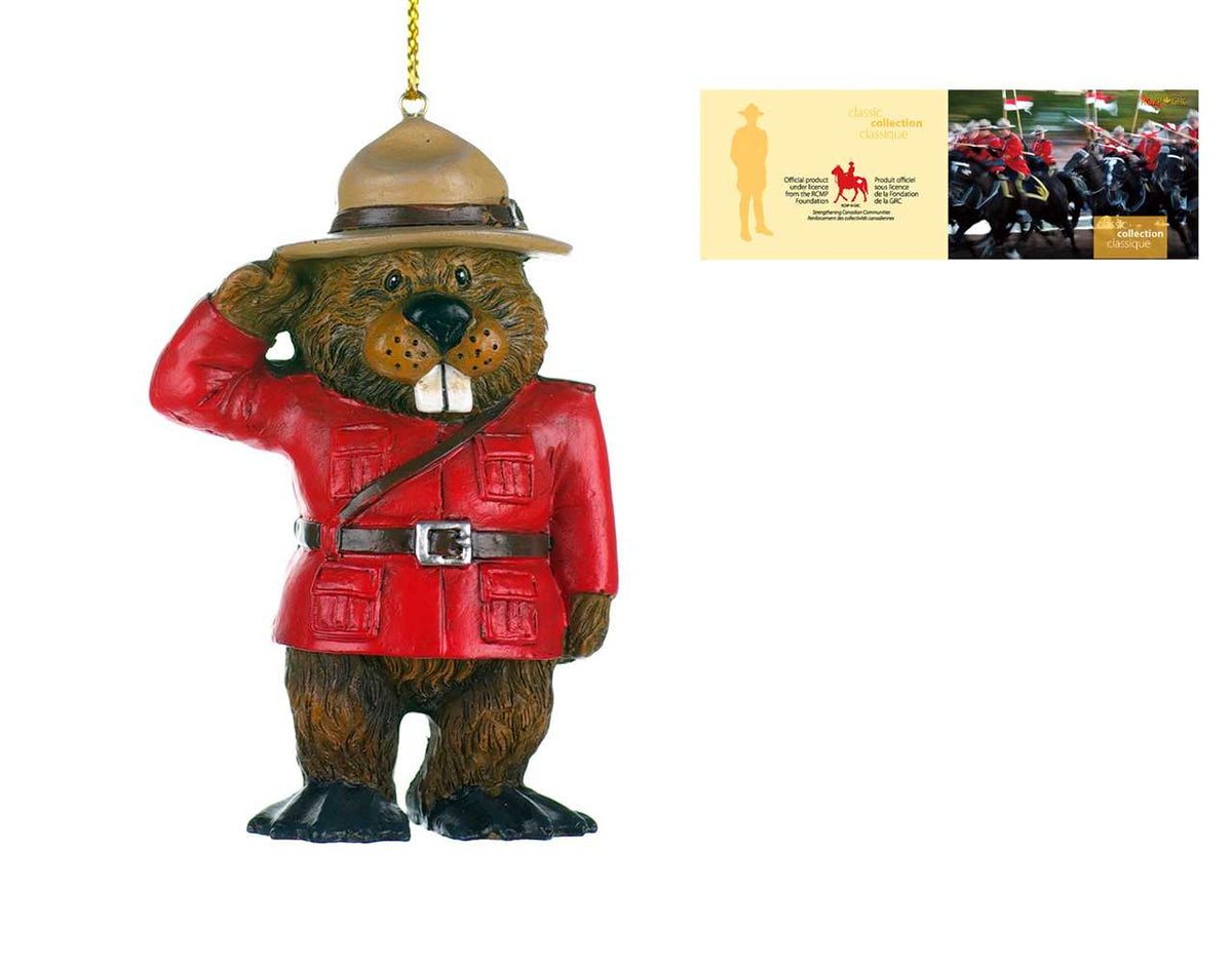 RCMP Mountie Beaver Christmas Ornament – 4 Inch