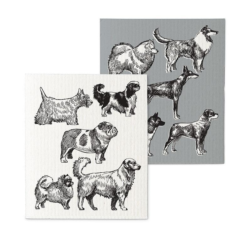 Dog Sketch Dishcloth