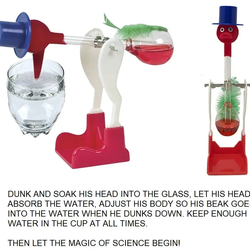 Drinking Lucy Bird-Sippy Bird