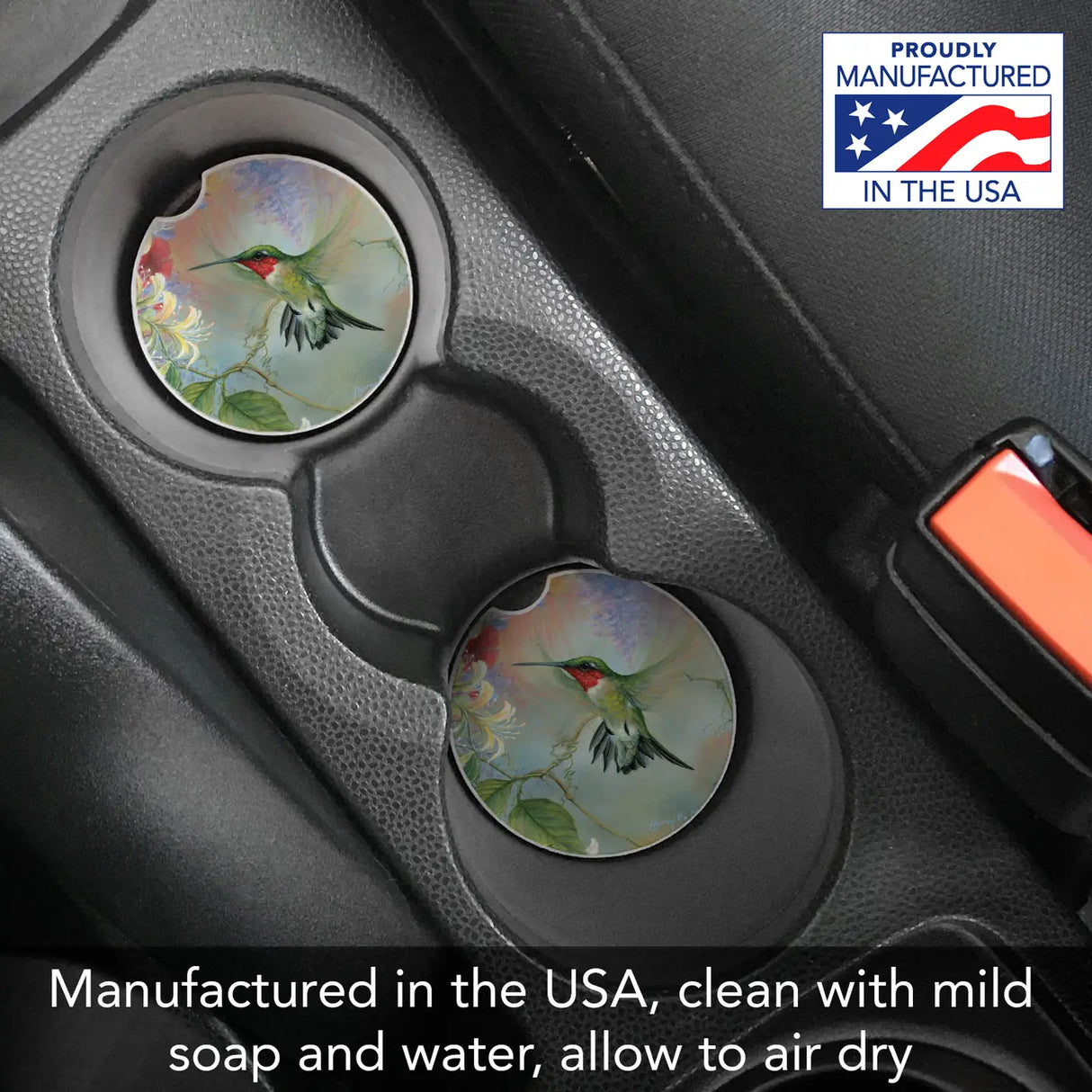 Feathered Friend Stone Car Coaster