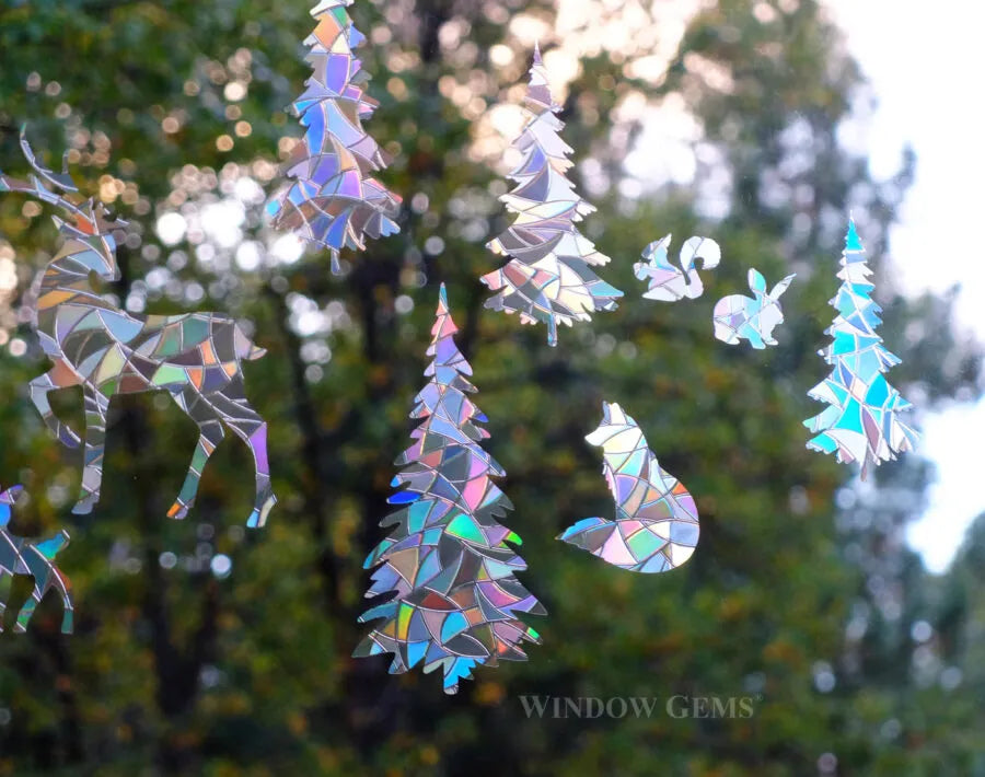 Forest Creatures Window Gems