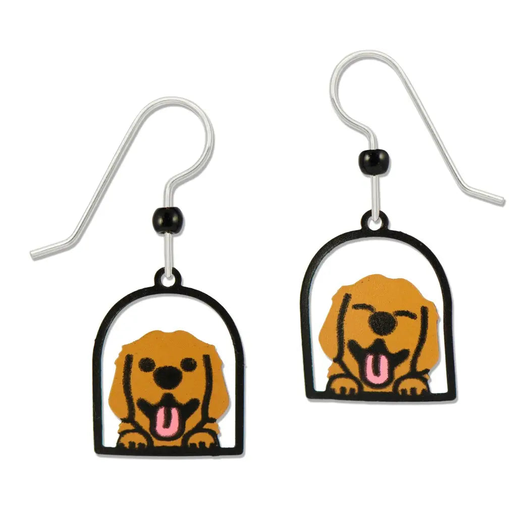 Golden Retriever Puppies Earrings