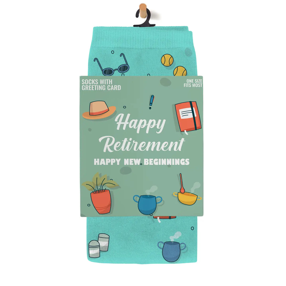 Happy Retirement Greeting Card Socks