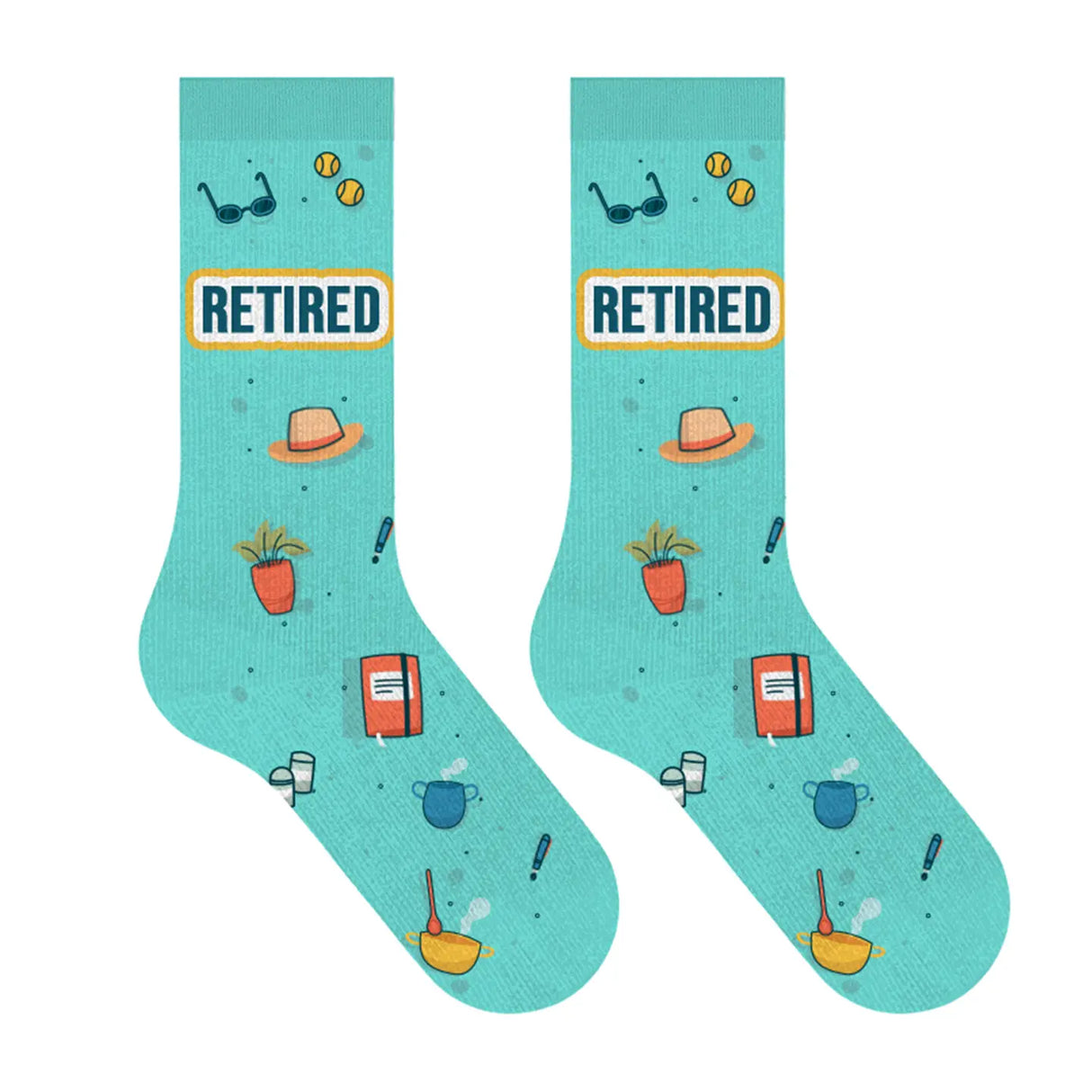 Happy Retirement Greeting Card Socks