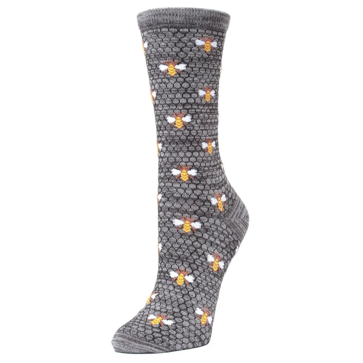 Honey Bee Bamboo Blend Crew Socks