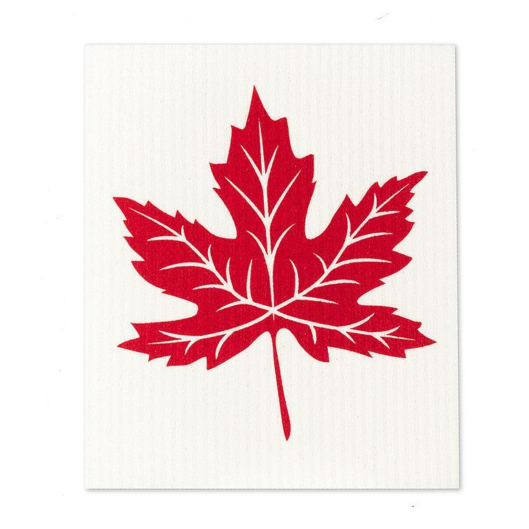 Inukshuk & Maple Leaf Dishcloth