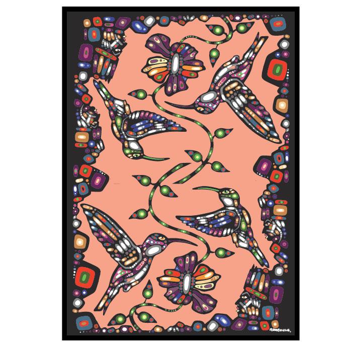 John Rombough Hummingbird Eco Tea Towel