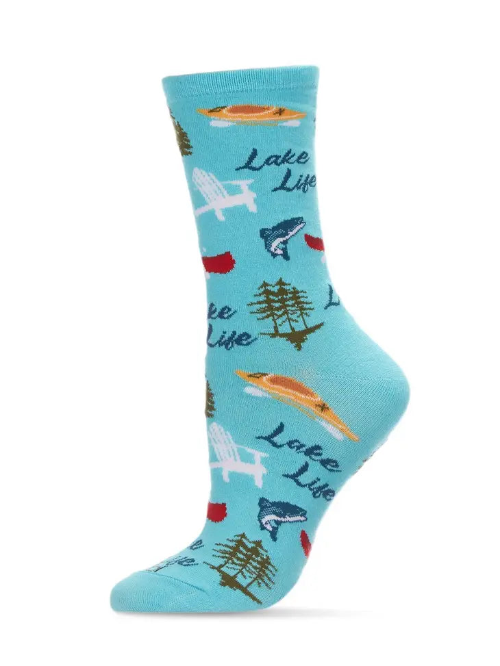 Lake Life Bamboo Crew Socks
