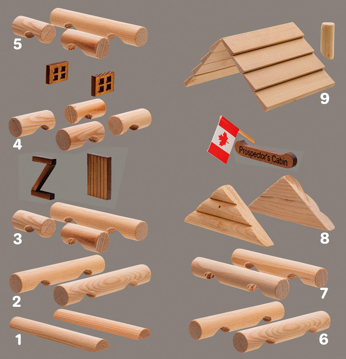 Log Cabin Prospector's Cabin Birdhouse