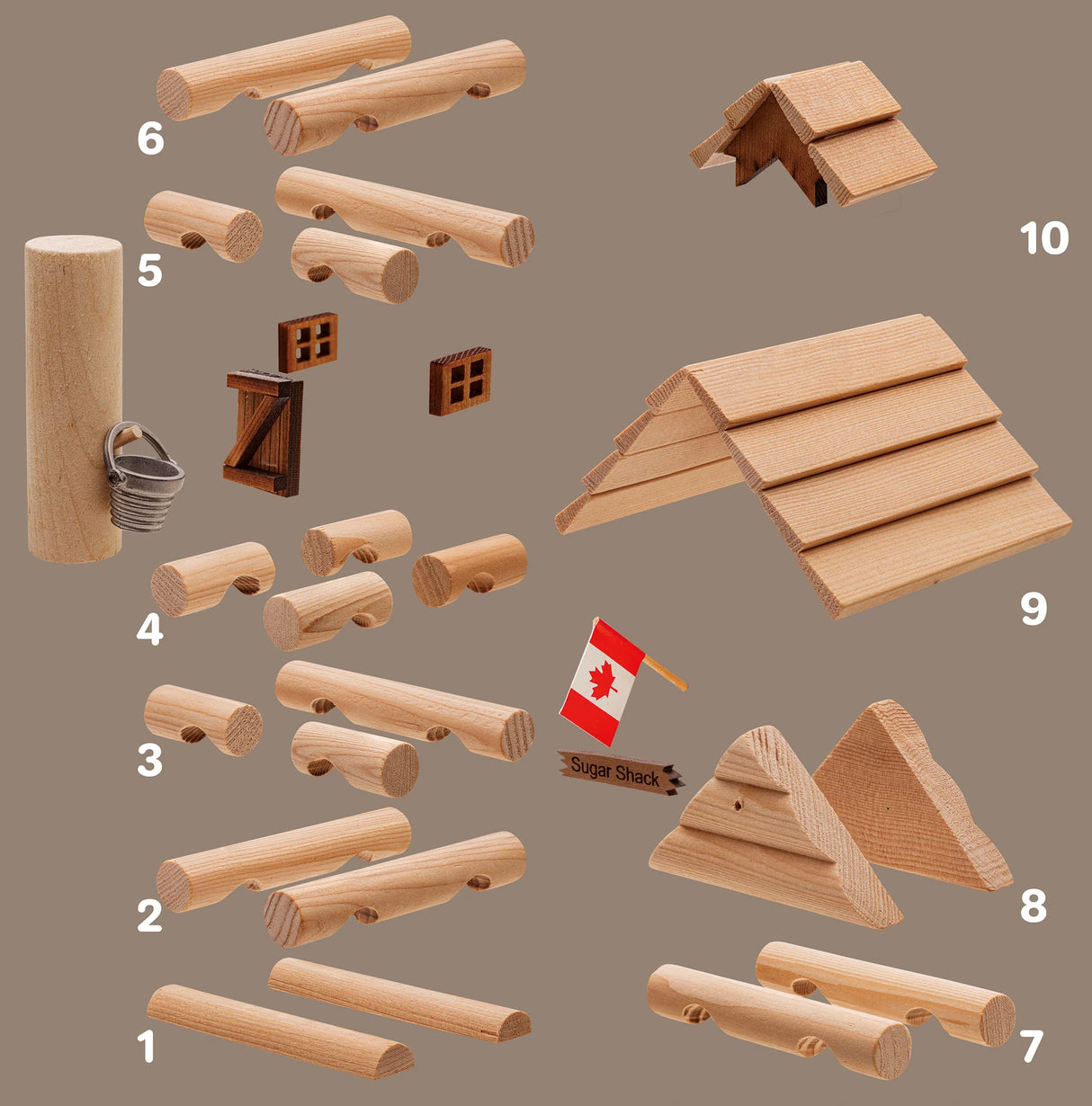 Log Cabin Sugar Shack Birdhouse