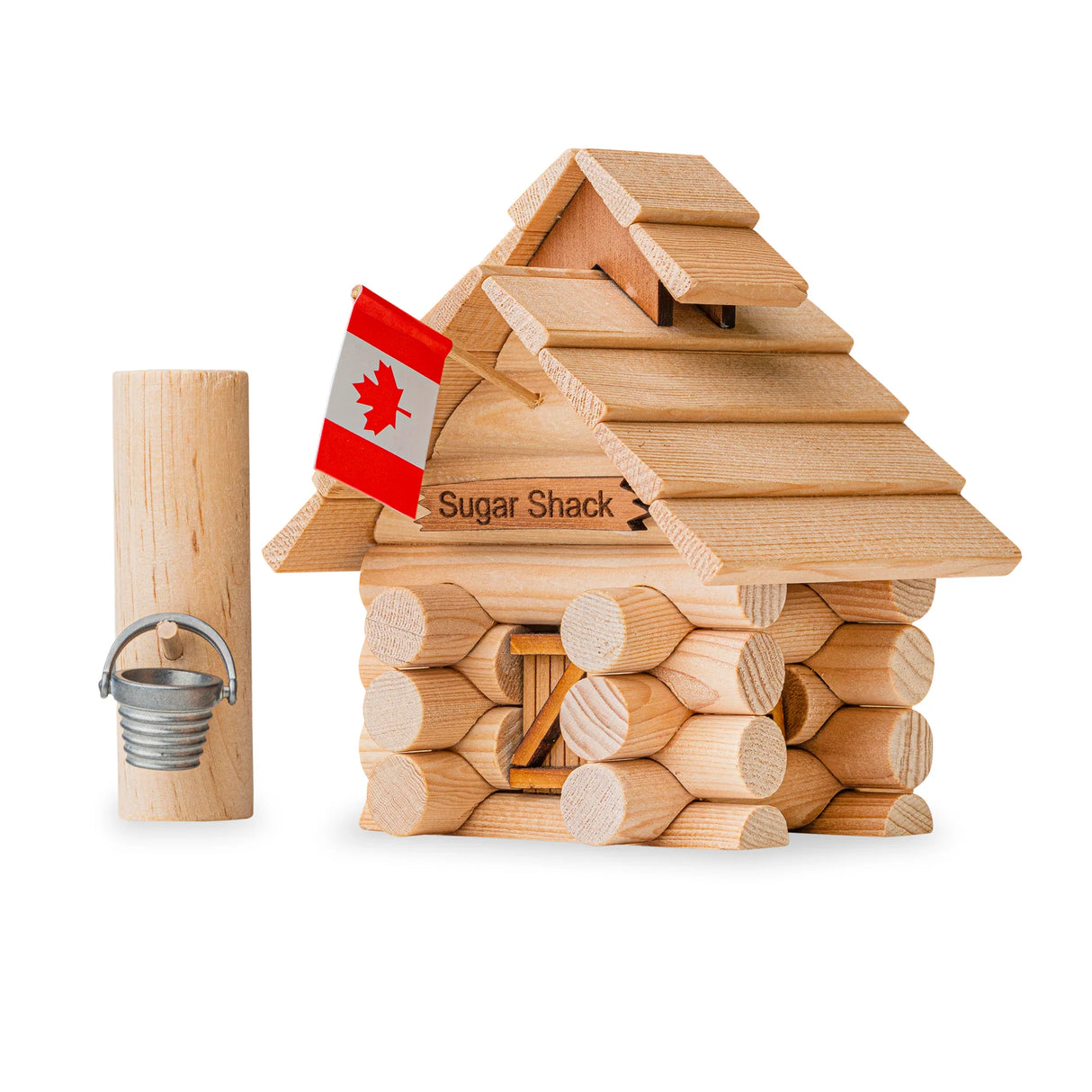 Log Cabin Sugar Shack Birdhouse