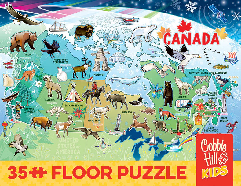 Map of Canada 35pc Floor Puzzle