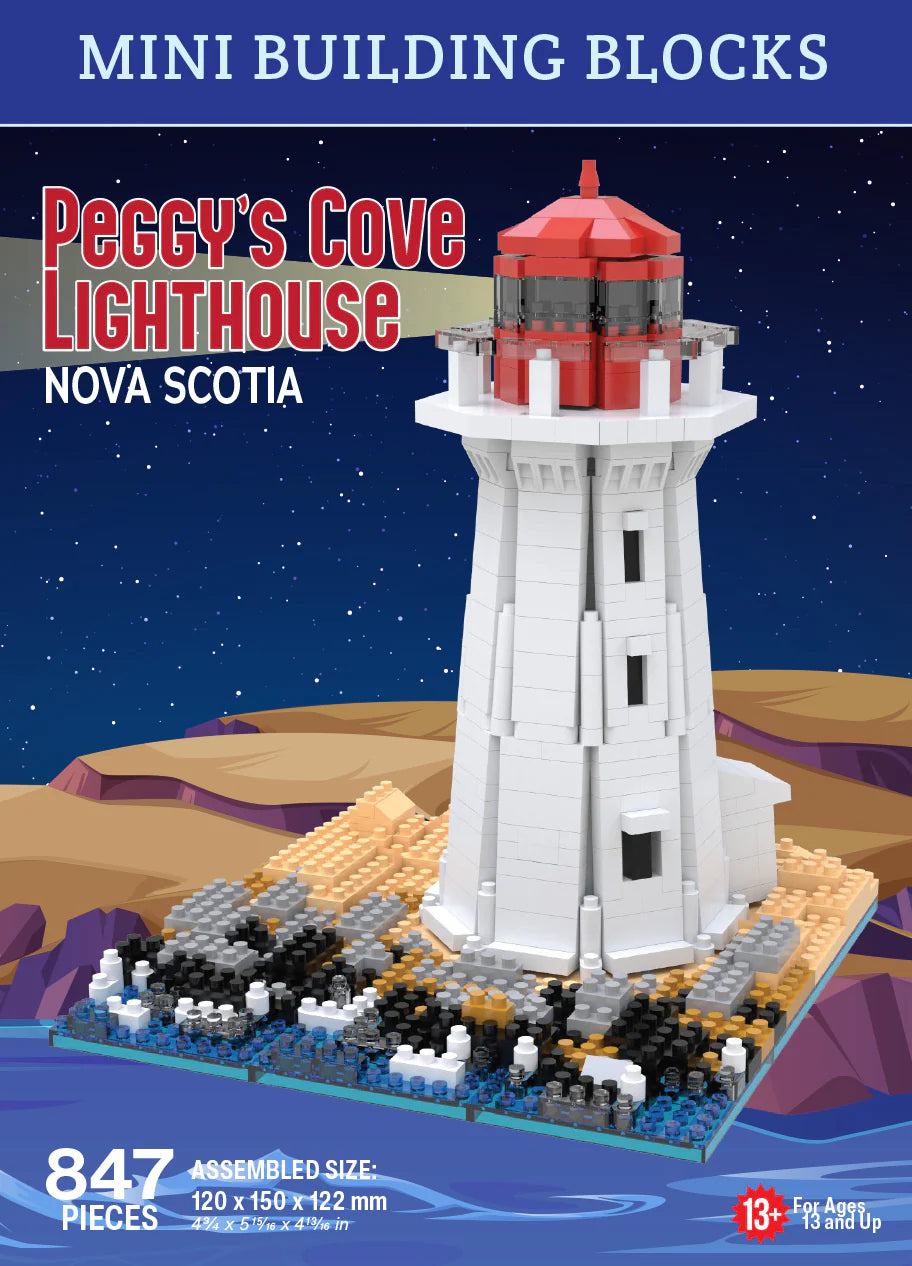 Nova Scotia Lighthouse (Peggy's Cove) Mini Building Blocks Set