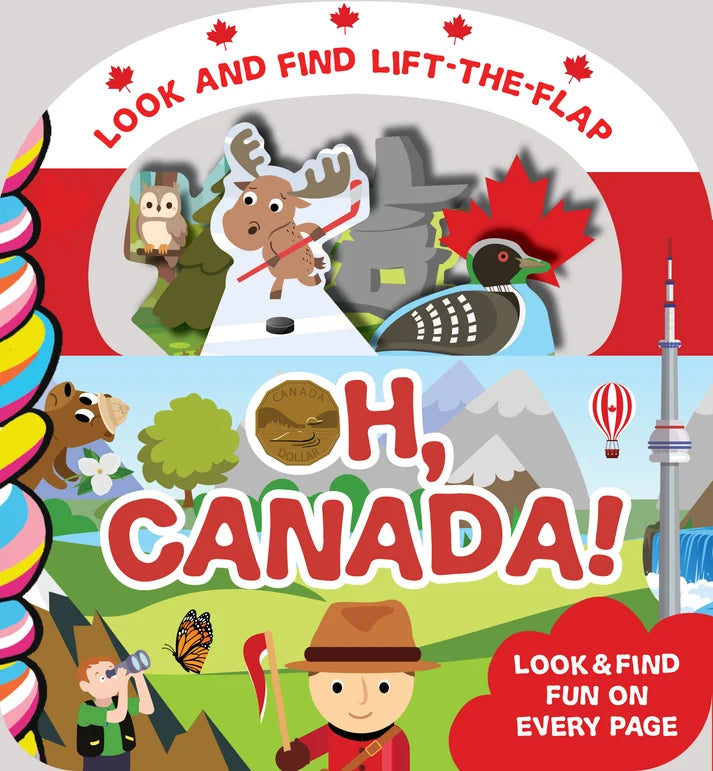 Oh, Canada! Interactive Look and Find Lift-the-Flap Board Book