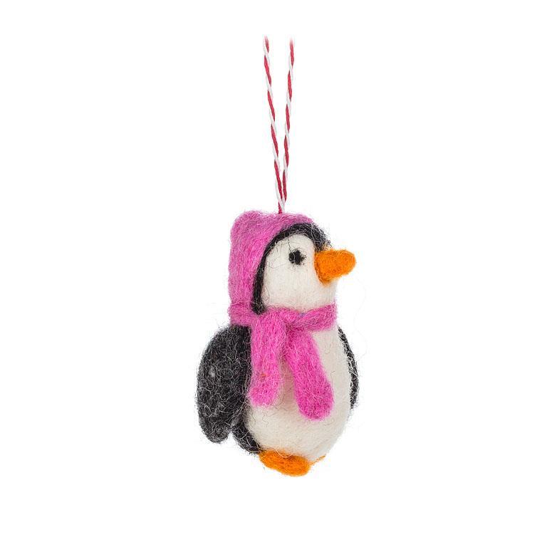 Penguin with Hat Ornament, Assorted, 1pc