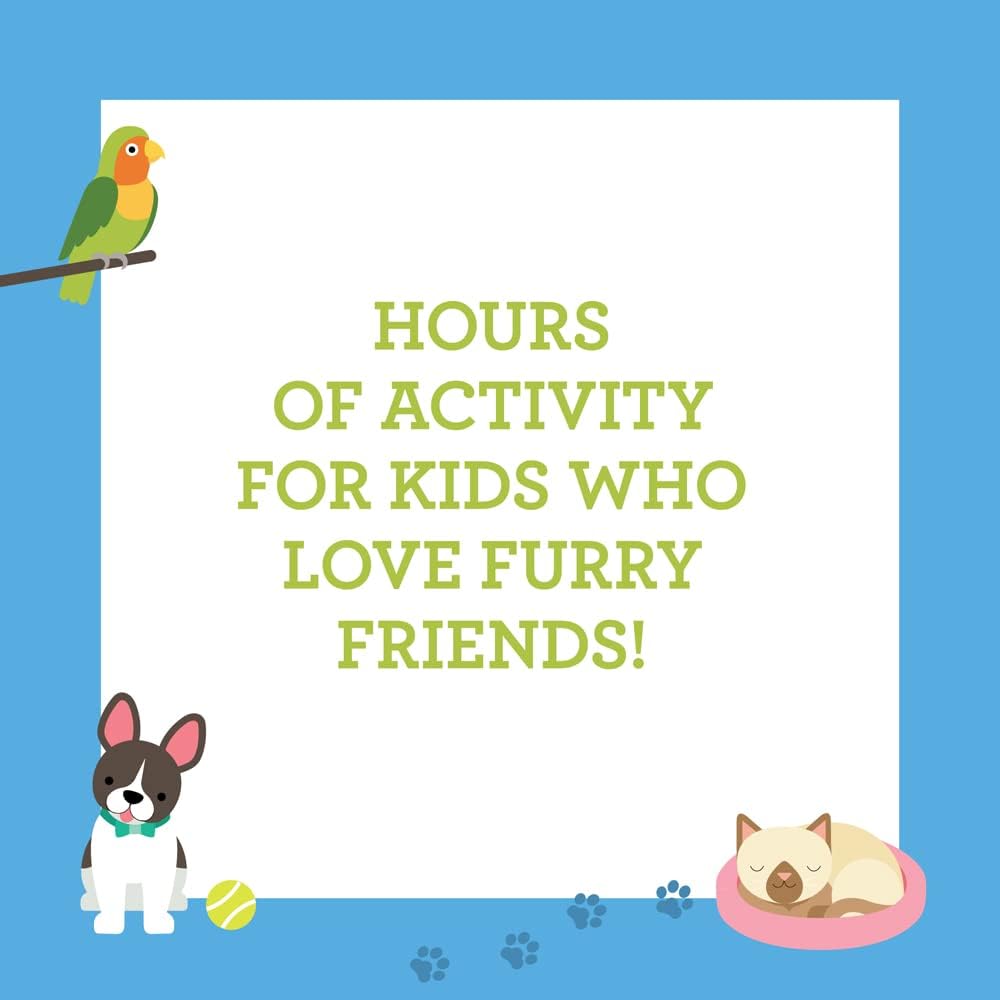 Pets Coloring Book and Stickers