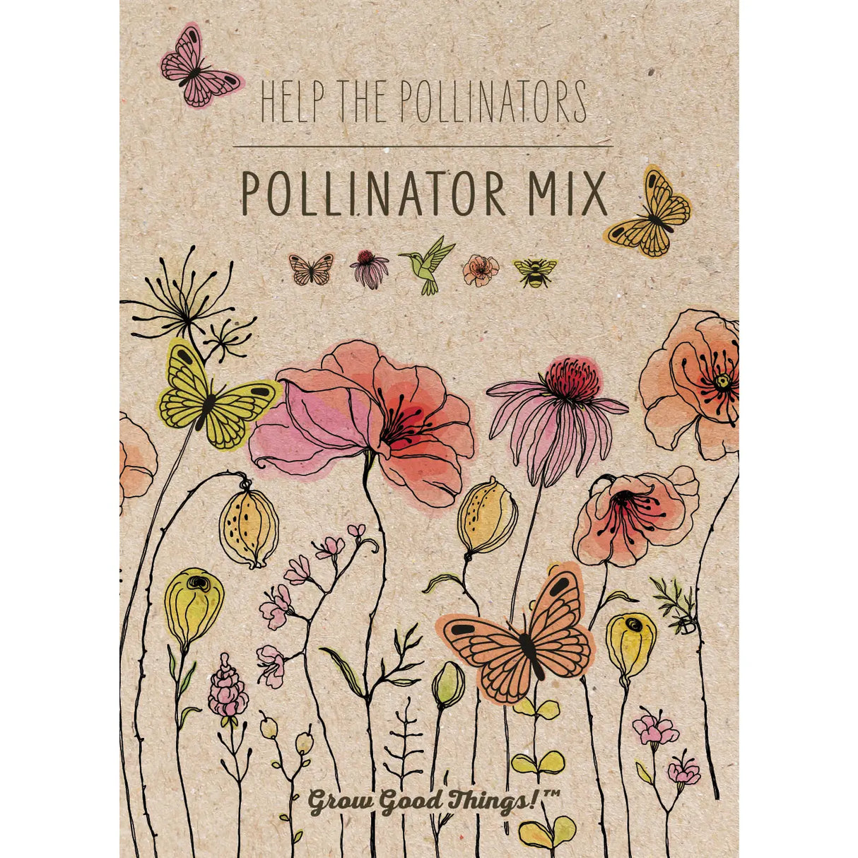 Pollinator Butterfly Wildflower Mix Seed Packets