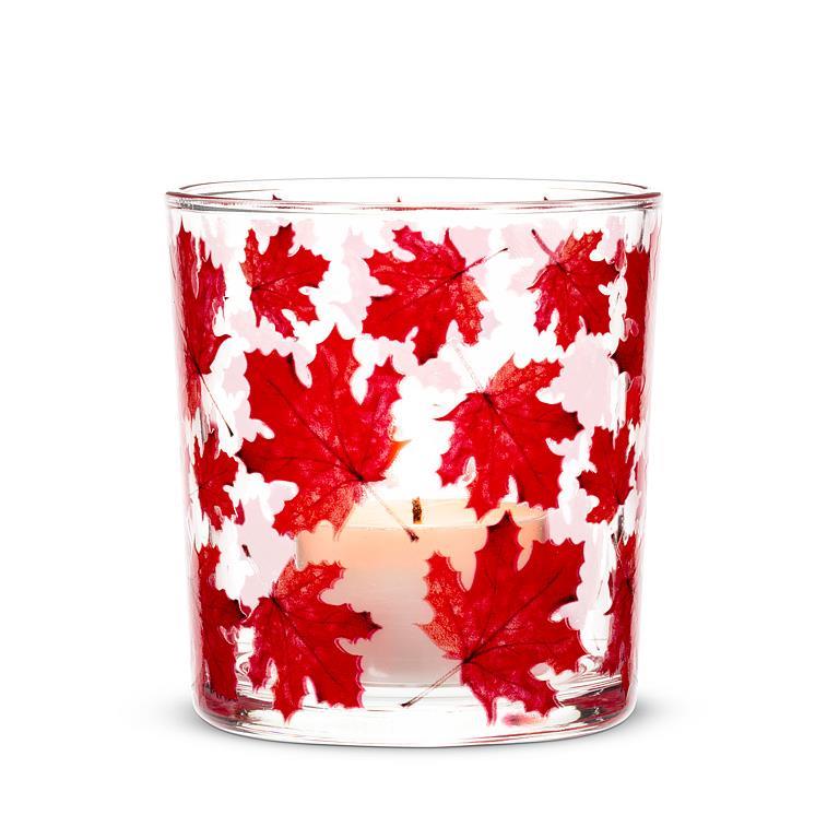 Red Maple Leaves Votive, 3-Inch