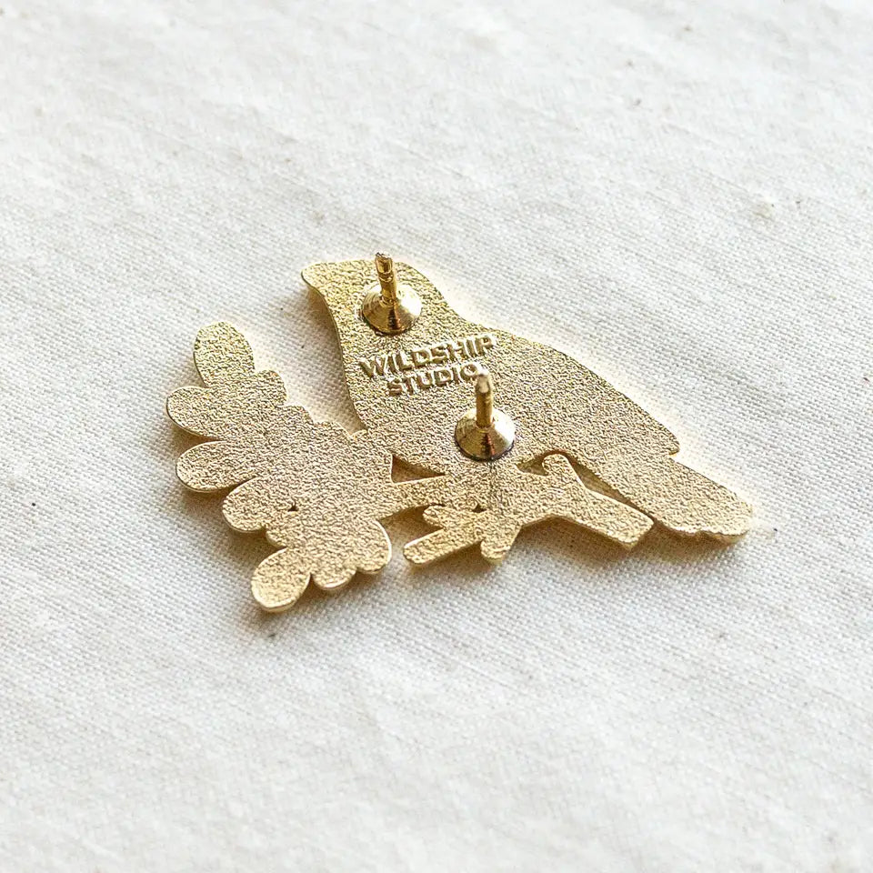 Robin Enamel Pin