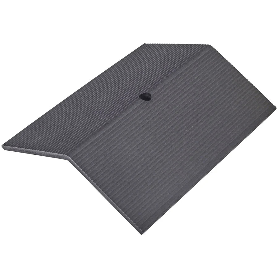 Roof Tray Topper With Flange in Black Recycled Plastic