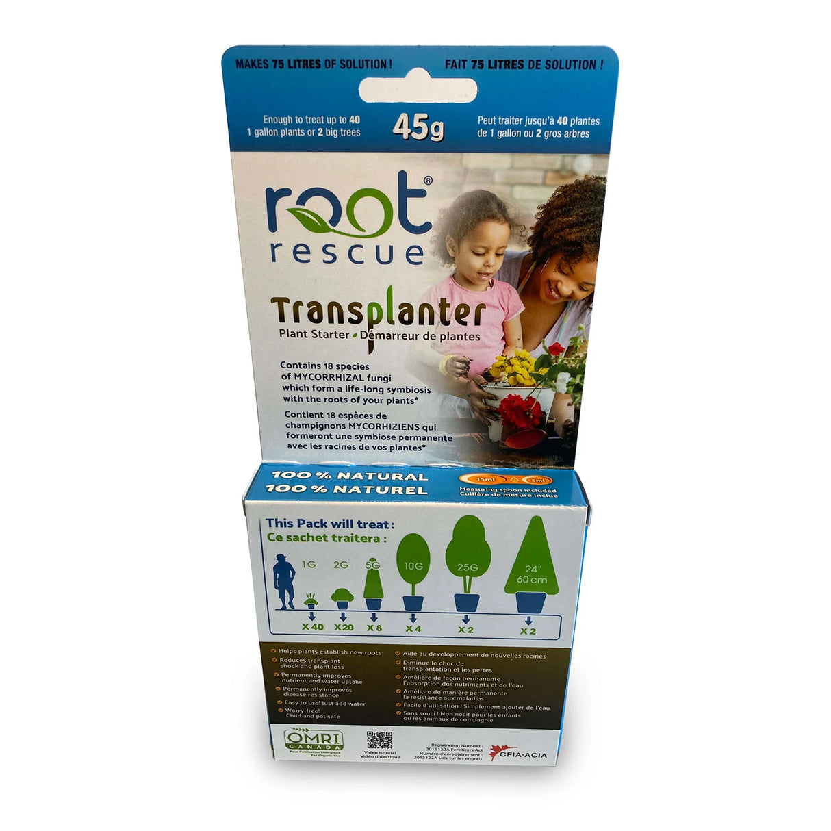 Root Rescue Transplanter, 45g (Made in Canada)