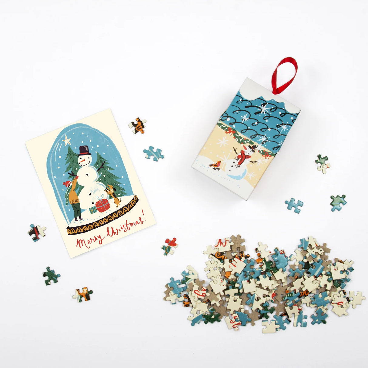 Snow Globe 130pc Puzzle Ornament